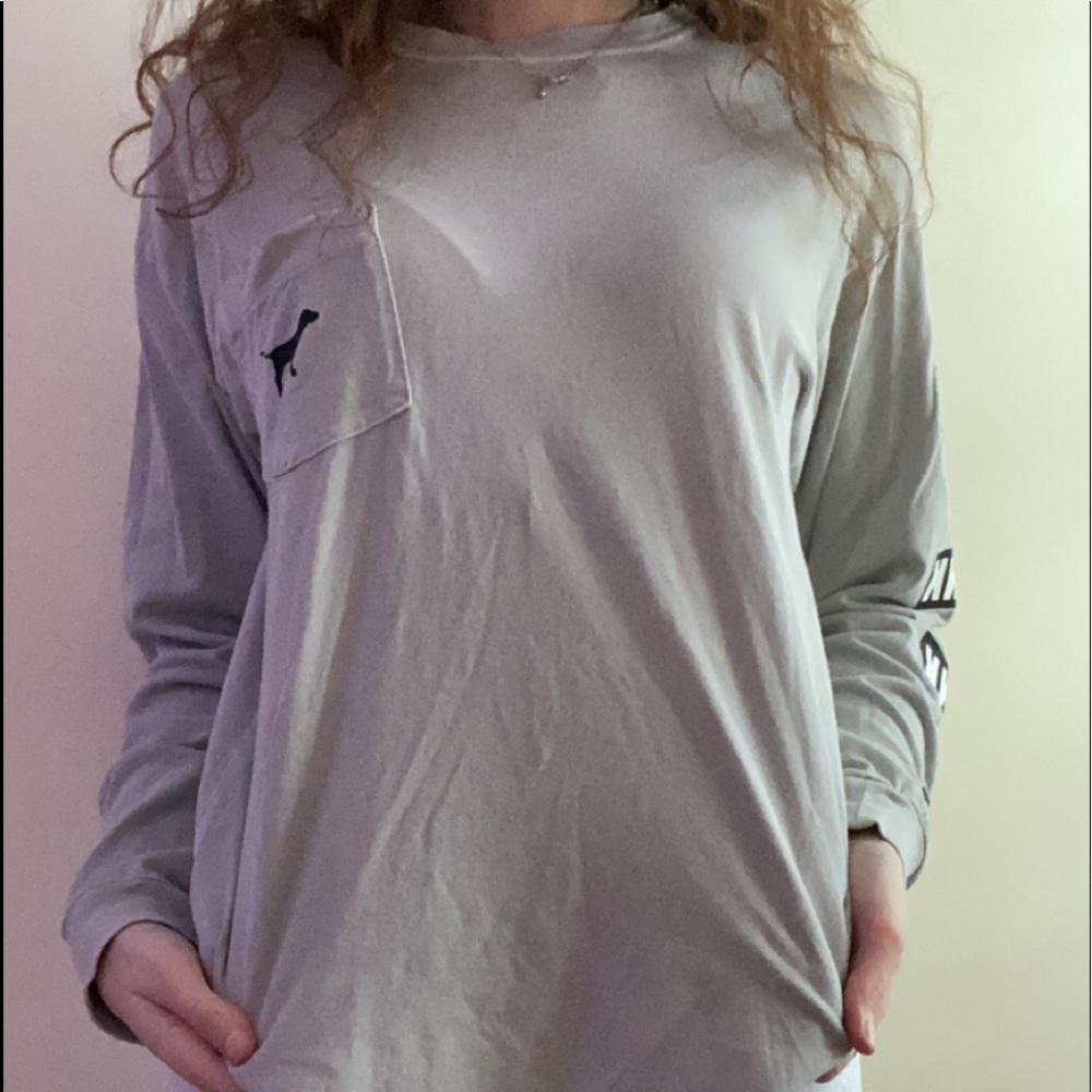 light grey long sleeve